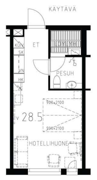 Отель HOTEL Lost In Levi & apartments Леви Стандартный двухместный номер с 1 кроватью-37